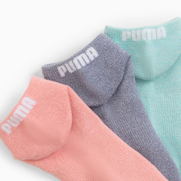 Big Kids Low Cut Socks [3 Pairs], MEDIUM PINK, extralarge